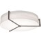 Afx Apex 33in. LED Flush Mount, Weathered Grey Finish, Linen White Shade APF3044L5AJUDWG-LW - alternate 1
